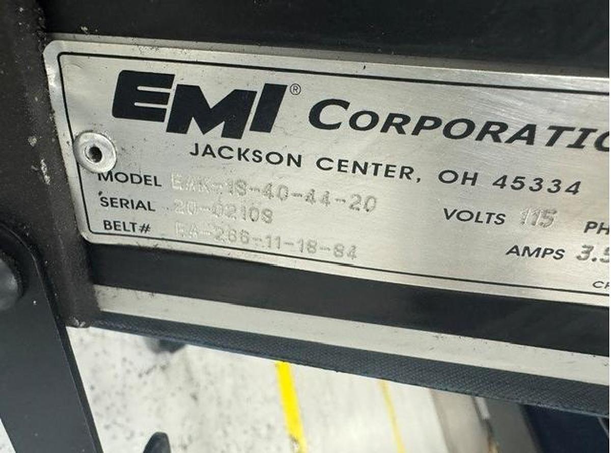 Used EMI EAK Series Flat to Incline Belt Conveyor