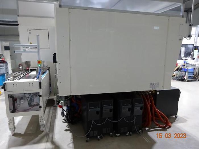 Used 449 Ton, 15.24 oz. Tiebarless Engel Injection Molding Machine