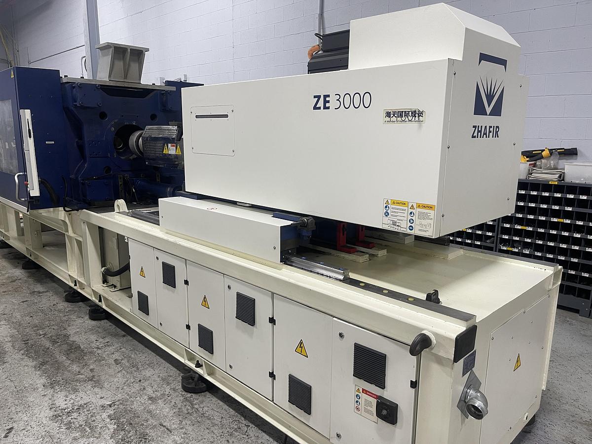Used 337 Ton, 15.10 Oz., Haitian Zhafir ZE 3000/1100h Injection Molding Machine (2016)