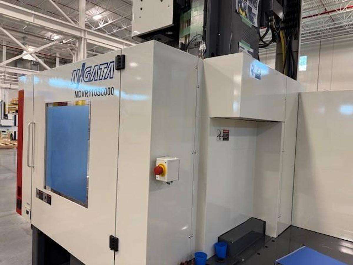 Used 112 Ton, Niigata MDVR110S8000-IM1142 Vertical Injection Molding Machine (2022)