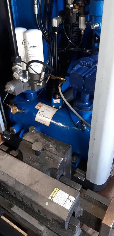 Used 40 HP Quincy QGV-40 Rotary Screw Air Compressor (2014)