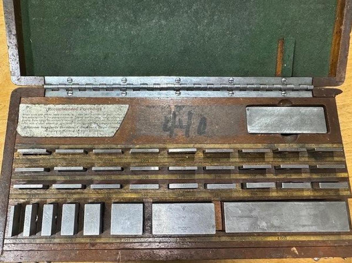 Used Elistrom/Dearborn 35-Piece Gage Block Set