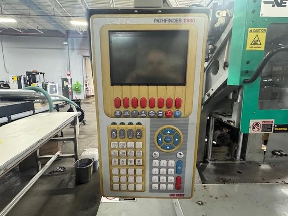 Used 30 Ton, 2 oz Newburry V2-30 Vertical Injection Molding