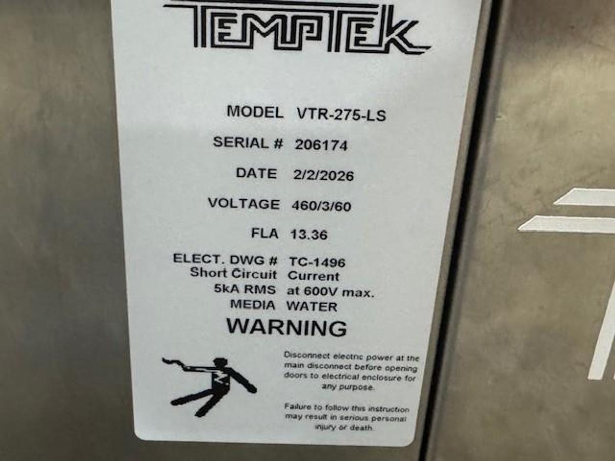 3/4 HP Temptek  VTR Series Temperature Controller