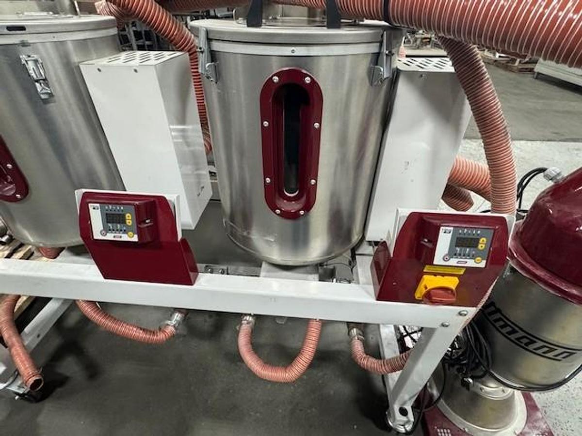Used Wittman 300 lb./hr E-300 Material Dryer with Dryer Bank System