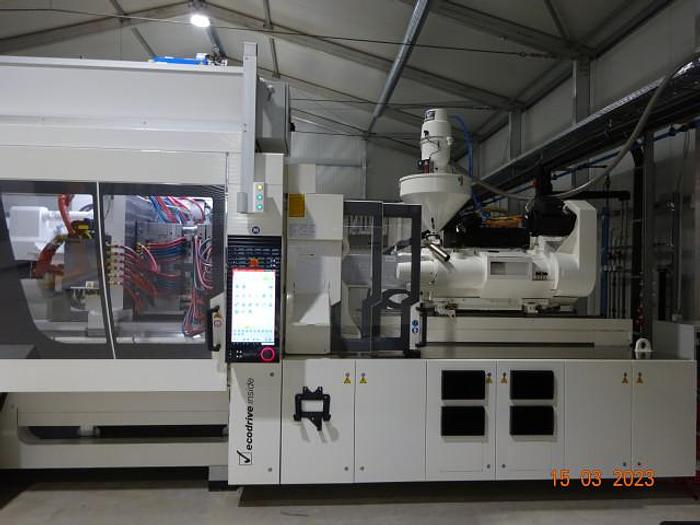 Used 449 Ton, 15.24 oz. Tiebarless Engel Injection Molding Machine