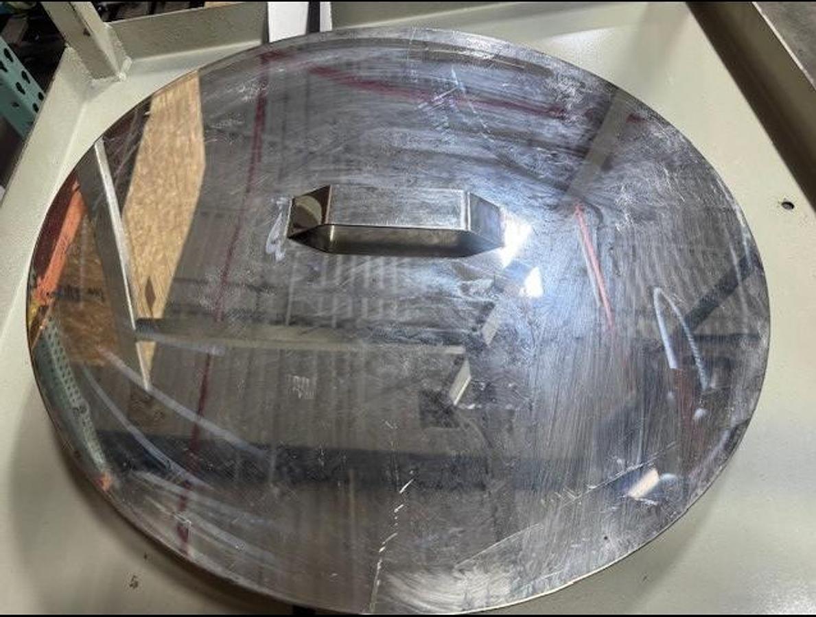 24" Diameter 39" Stainless Steel Feed Throat Mounted Material Hopper