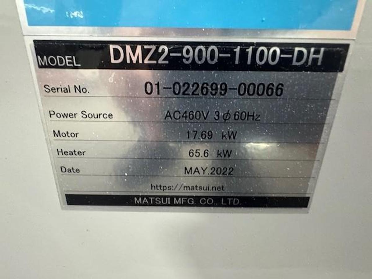 Used Matsui 530 cfm DMZ Series Material Dryer with Hopper (2022)