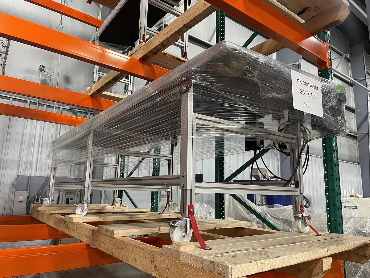 MK Flat Belt Conveyor 36"W x 12'L
