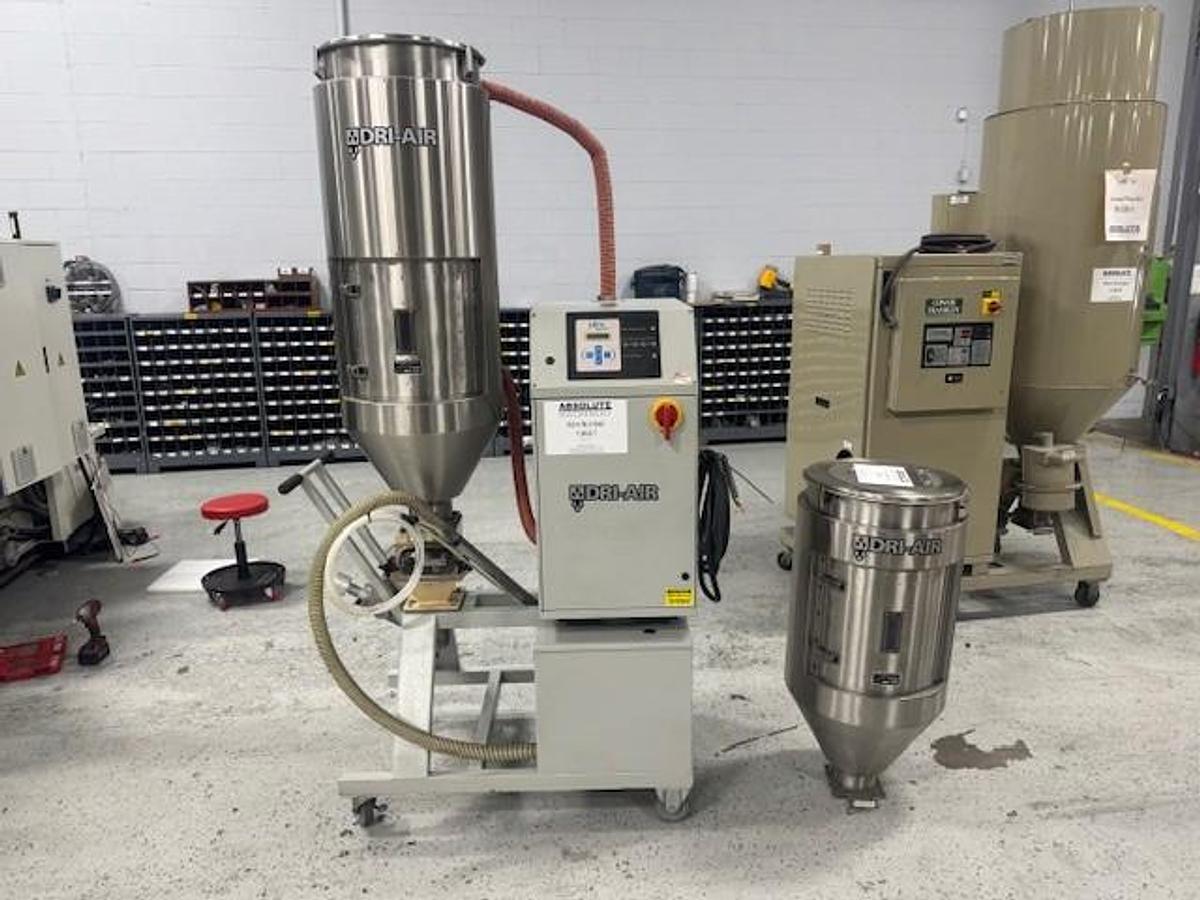 Used 25 lbs/hr Dri-Air APD Series 2 Bed Portable Desiccant Dryer with Hopper and Cart (2012)