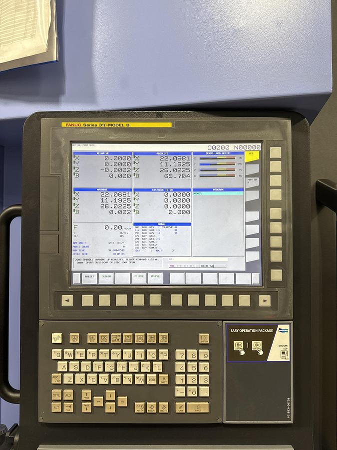 Used Doosan NHP-4000 CNC HMC 2022