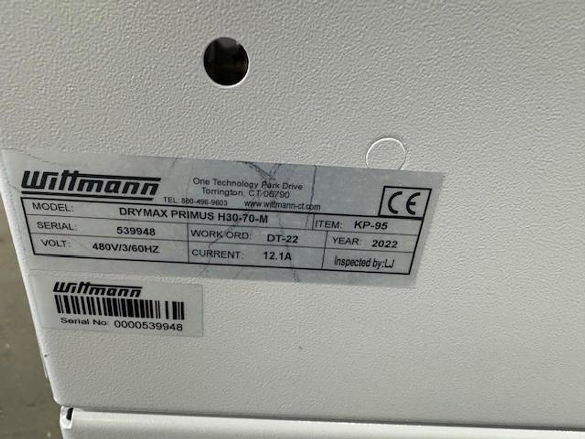 Used Wittmann H30 Drymax Series Material Dryer with 80 lb.Hopper (2022)