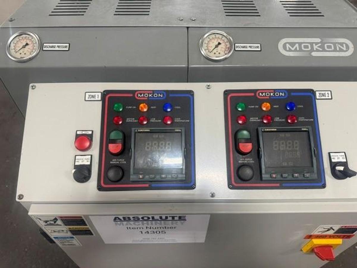 Used Dual Zone Mokon H44206AF Hot Oil Temperature Controller 460v (2005)