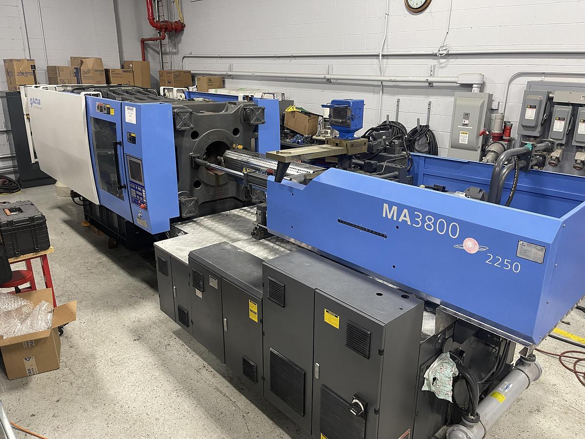 Used 427 Ton, 45.6 Oz., Haitian MA3800/2250-C Injection Molding Machine (2012)