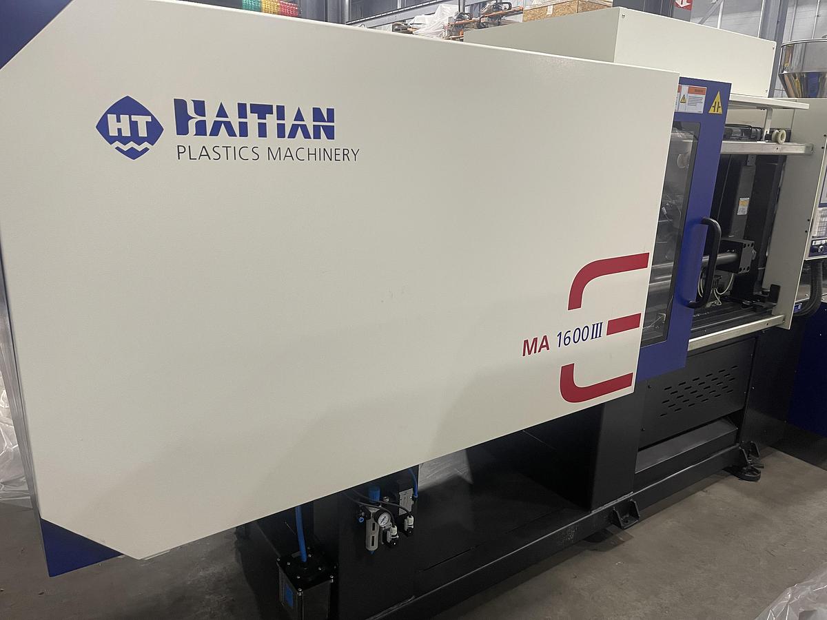 Used 180 Ton, 12.64 Oz., Haitian MAIII 1600/570 Injection Molding Machine (2022)