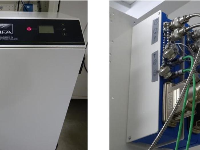 Used 449 Ton, 15.24 oz. Tiebarless Engel Injection Molding Machine