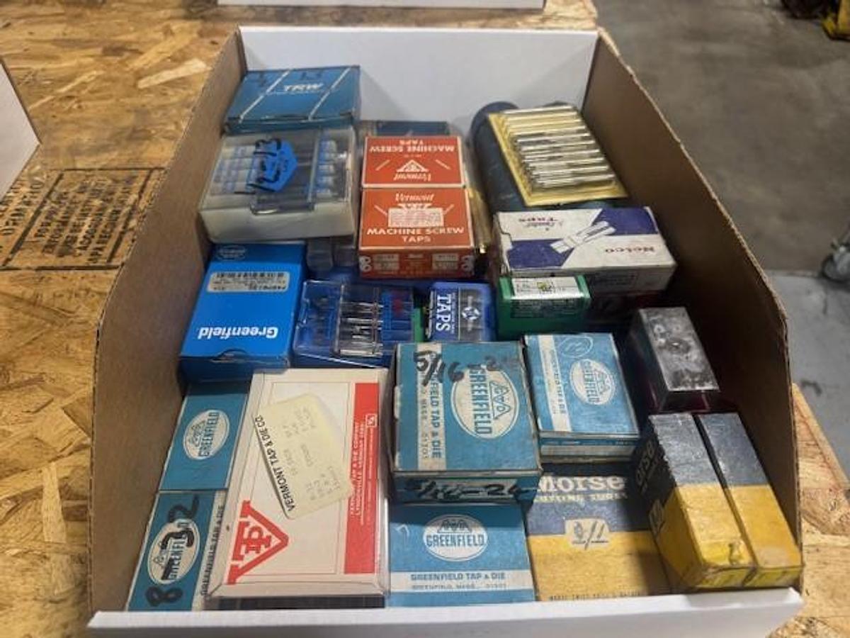 Used SAE Standard Hand Taps Coarse and Fine Thread