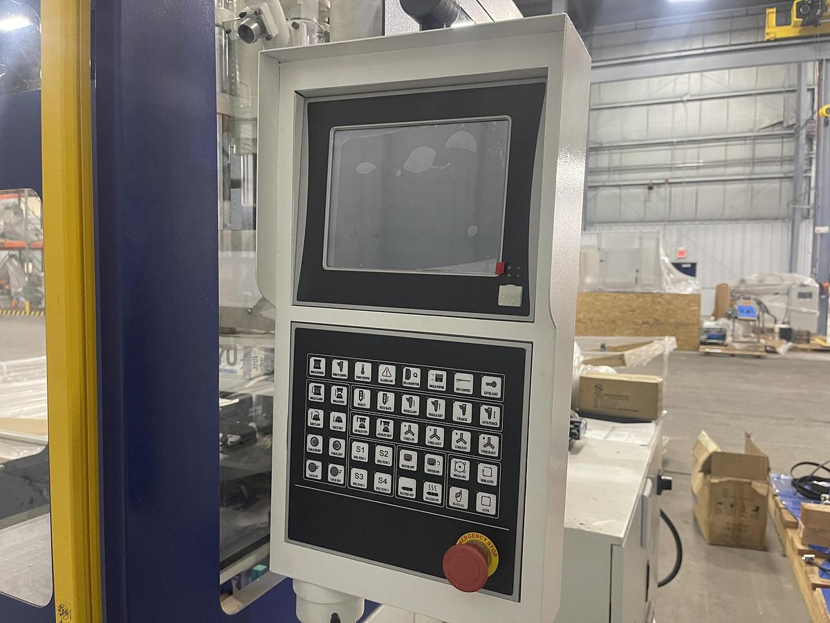 67 Tons, 5.1 Oz., TAYU Shuttle Table Vertical Injection Molding Machine (2022)