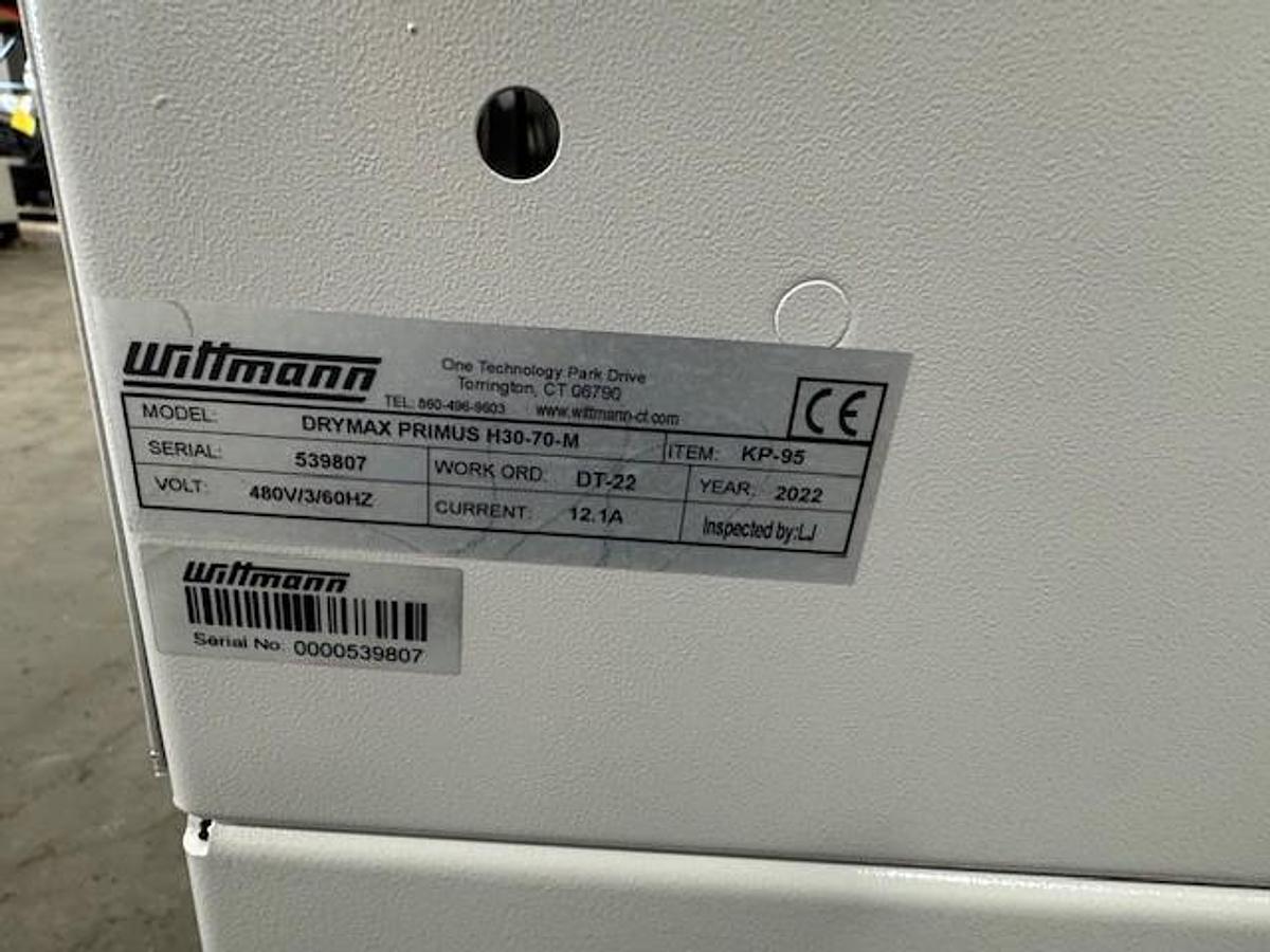 Used Wittmann H30 Drymax Series Material Dryer with 80 lb.Hopper (2022)
