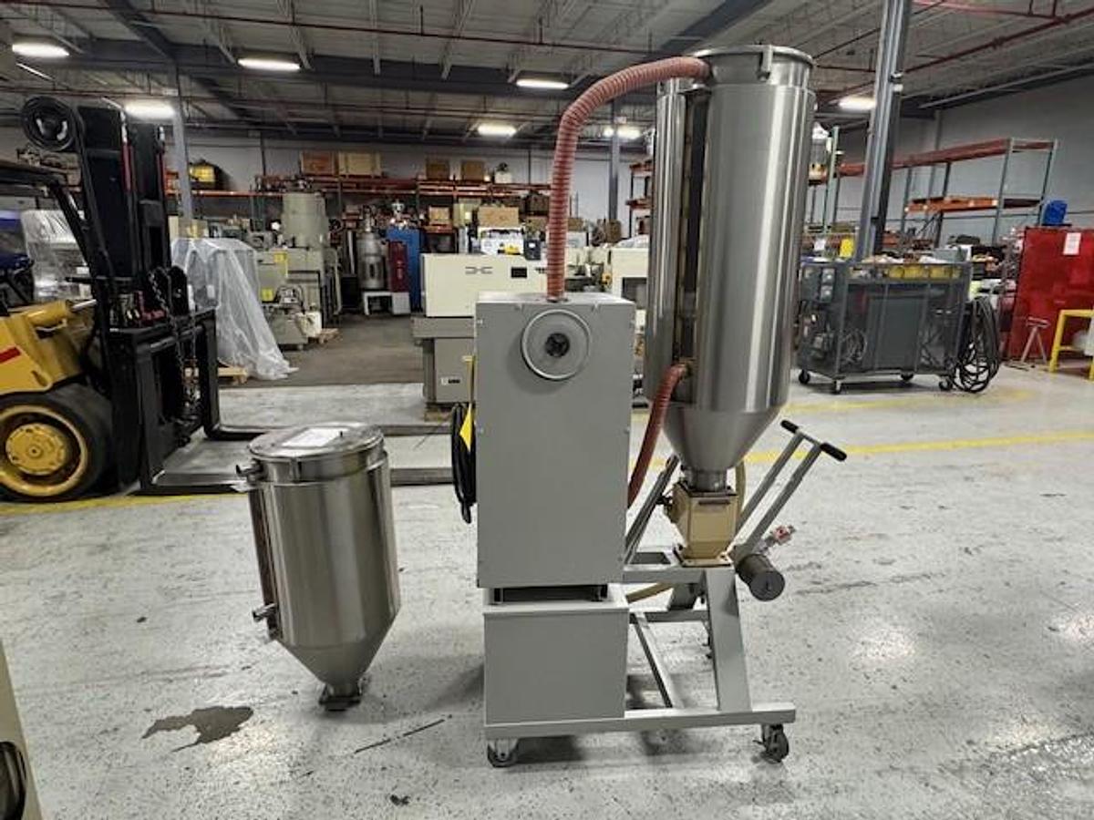 Used 25 lbs/hr Dri-Air APD Series 2 Bed Portable Desiccant Dryer with Hopper and Cart (2012)