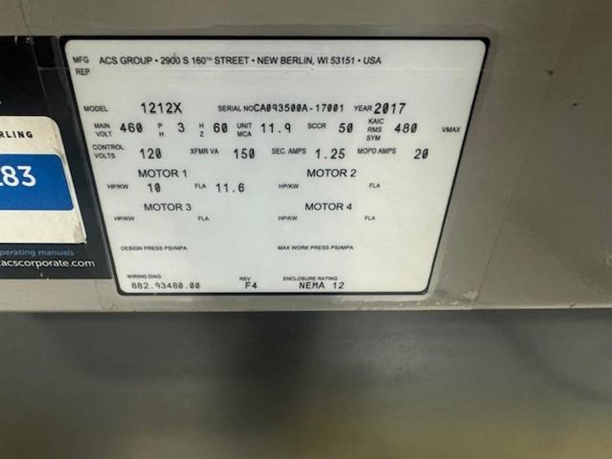 Used 10 HP Cumberland 1212X Material Granulator (2017)