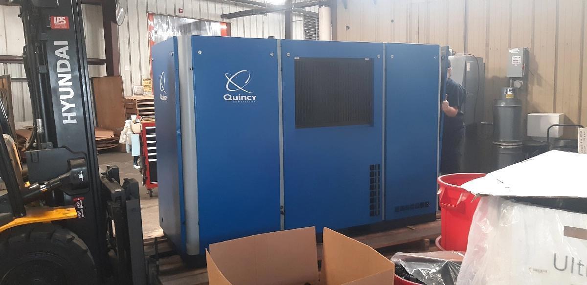Used 40 HP Quincy QGV-40 Rotary Screw Air Compressor (2014)