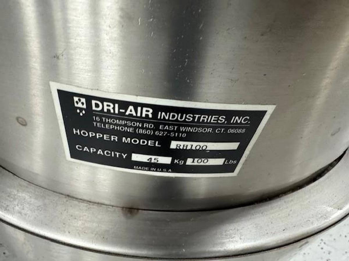 Used 25 lbs/hr Dri-Air APD Series 2 Bed Portable Desiccant Dryer with Hopper and Cart (2012)