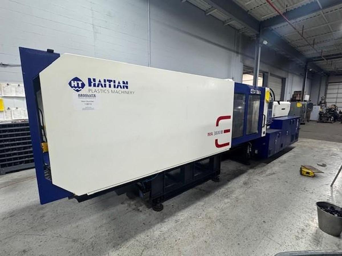 Used 427 Ton, 45.68 Oz. Haitian MARSIII3800/2250eco Injection Molding Machine (2021)