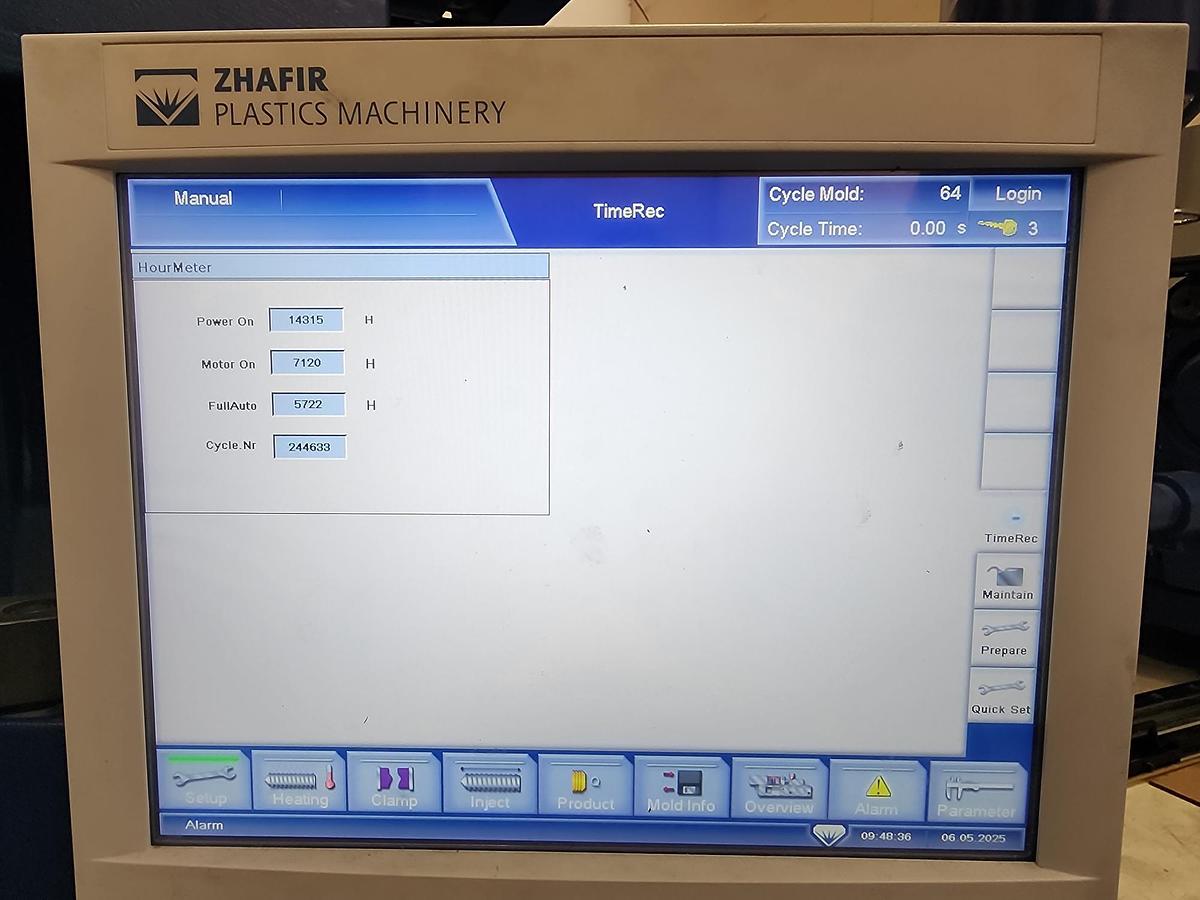 Used 506 Ton, 39.75 Oz., Haitian ZEIII 4500/2250 (B) Electric Injection Molding Machine (2021)