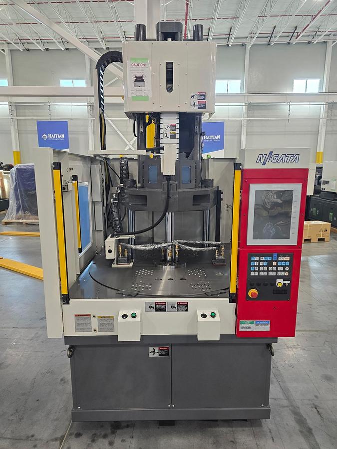 Used 112 Ton, 2.4 Oz. Niigata Vertical 2-Station Rotary Injection Molding Machine (2022)