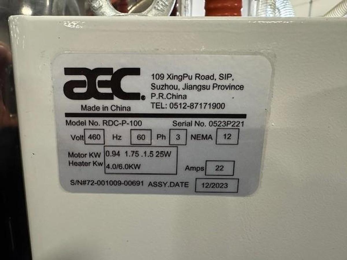 Used 70 lb./hr AEC RDC-P-100 Material Dryer (2023)