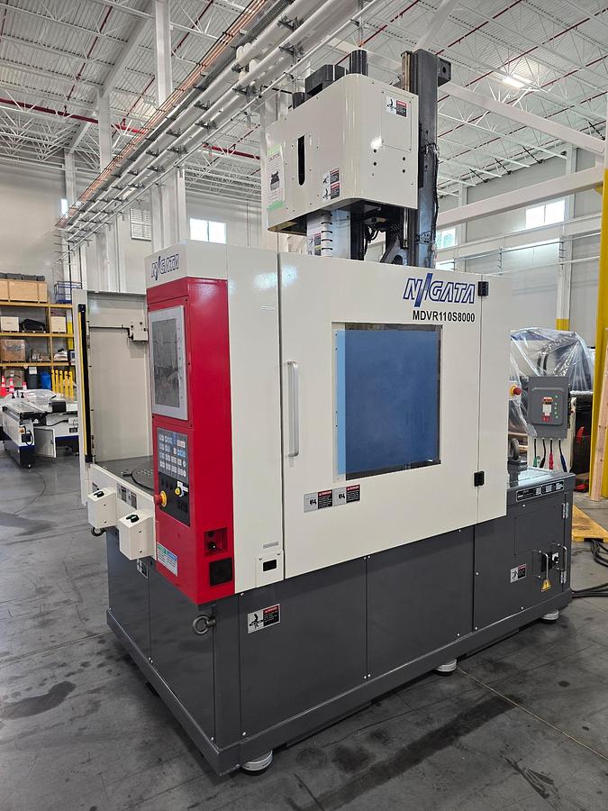Used 112 Ton, 2.4 Oz. Niigata Vertical 2-Station Rotary Injection Molding Machine (2022)