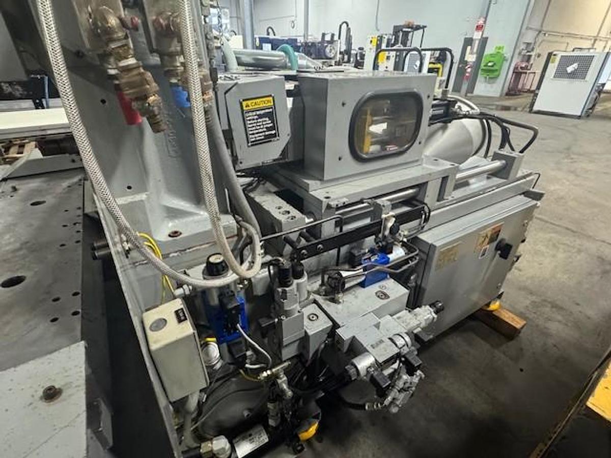Used 30 Ton, 2 oz Newburry V2-30 Vertical Injection Molding