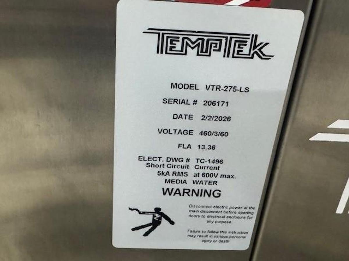 3/4 HP Temptek VTR Series Temperature Controller