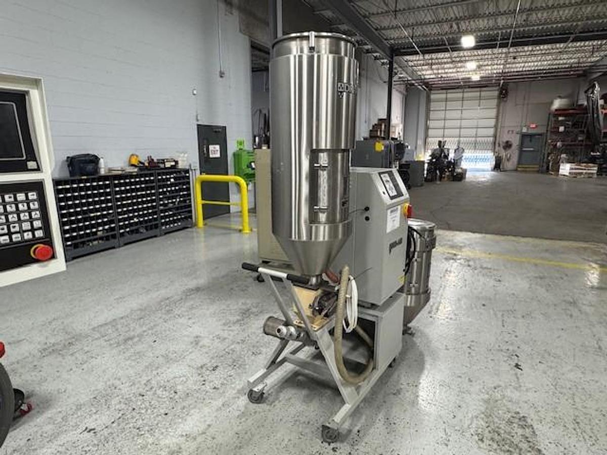 Used 25 lbs/hr Dri-Air APD Series 2 Bed Portable Desiccant Dryer with Hopper and Cart (2012)