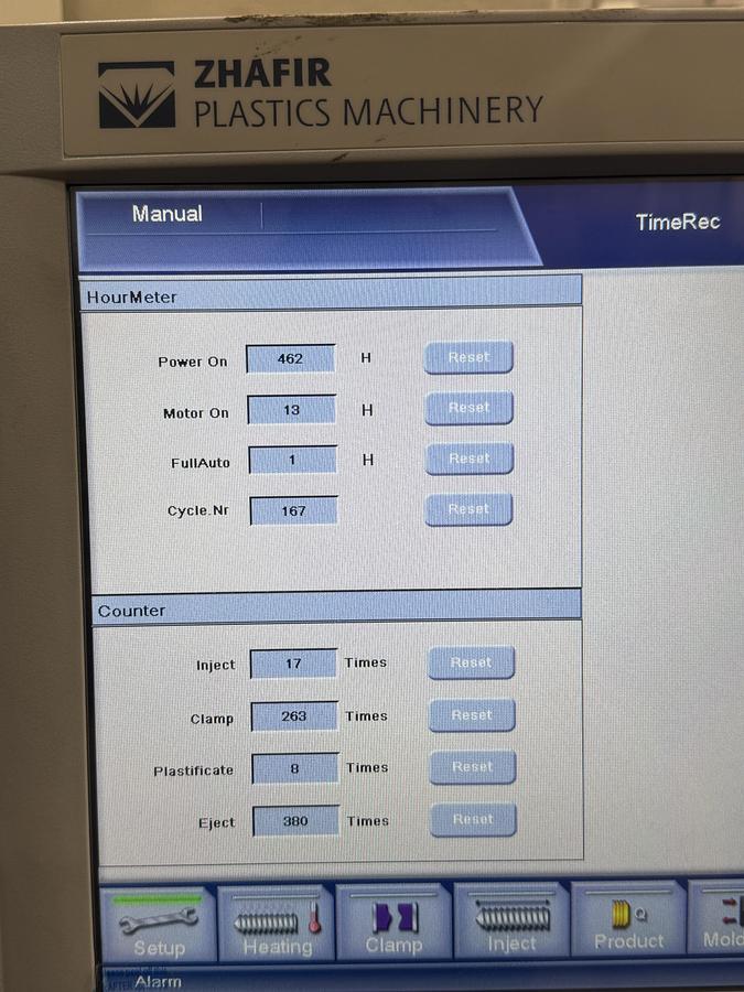 Used 506 Ton, 23.56 Oz., Haitian Zhafir Zeres ZEIII 4500/1400 B Screw Injection Molding Machine (2021)