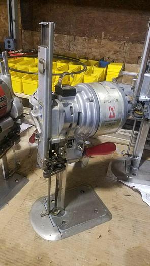 Used Maimin Powrmaster Fabric Cutting Machine Straight Cut Leather Canvas