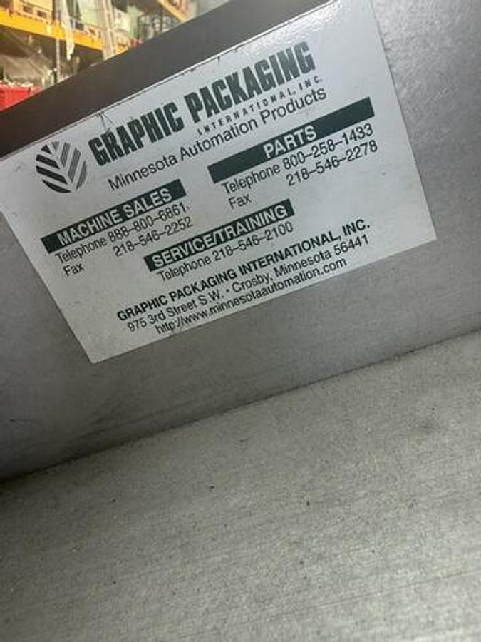 Used Graphic Packaging Minnesota Automation 4-Arm Rotary Vacuum Placer / Pick & Place System