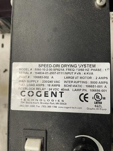 Used 2005 PITNEY BOWES 8 PEN INKJET BASE AND HEATER