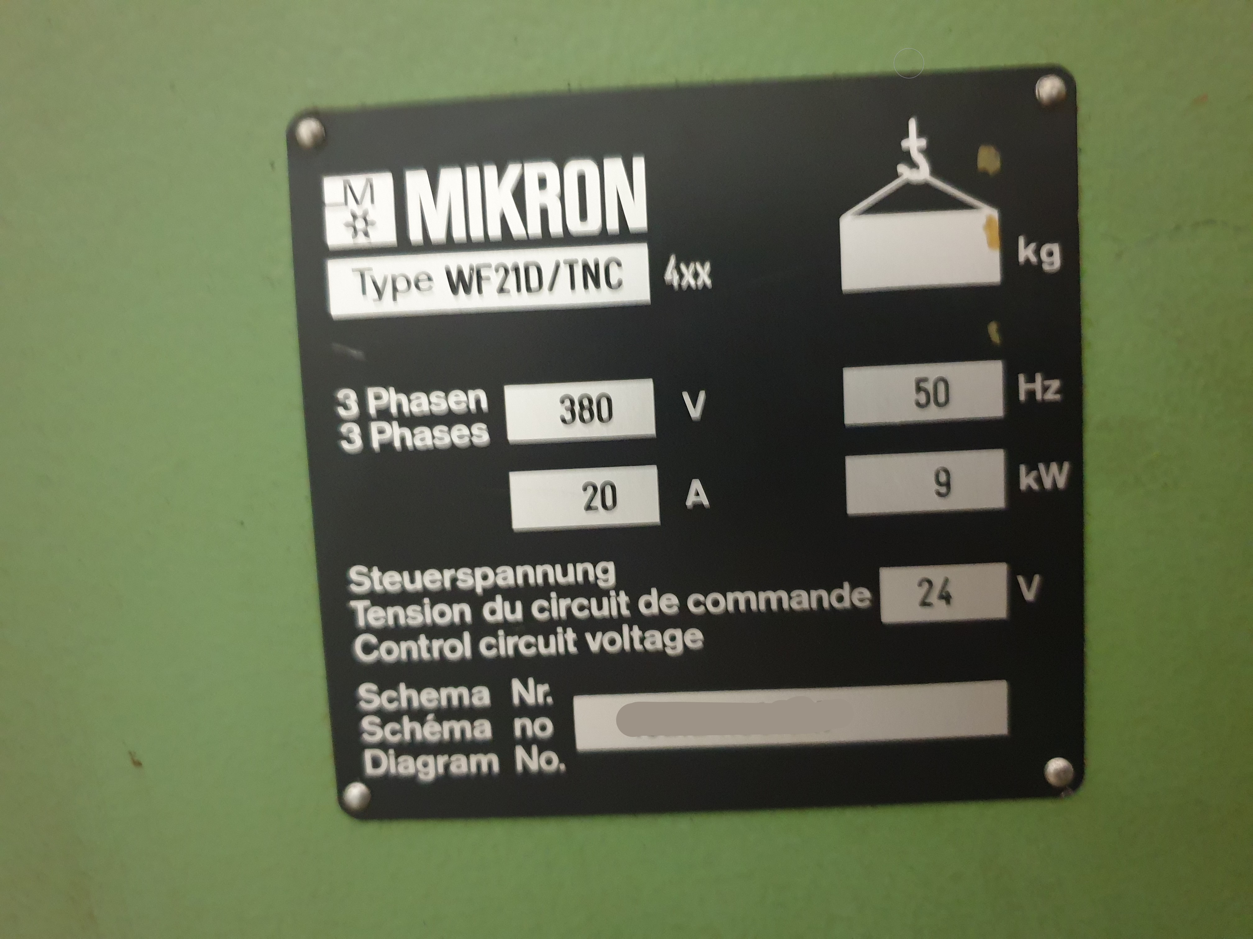 Gebruikt 1994 Mikron WF 21 D