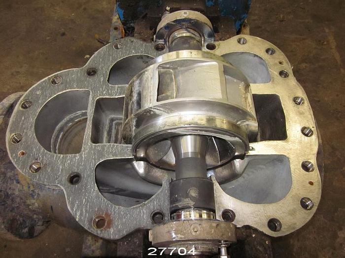 Used Goulds 3410 Goulds 3410, 10X12X12, Stainless Steel Casing,  12.5" Diameter Impeller, 7-Vane Stainless Steel Impeller, Stainless Steel Wear Rings, Mechanical Seals. #27704