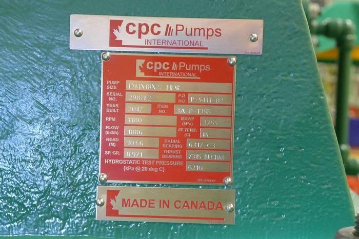 Unused Pump, Centrif., C/st, 700 HP, 18" In/14" Out, CPC,A #C743768