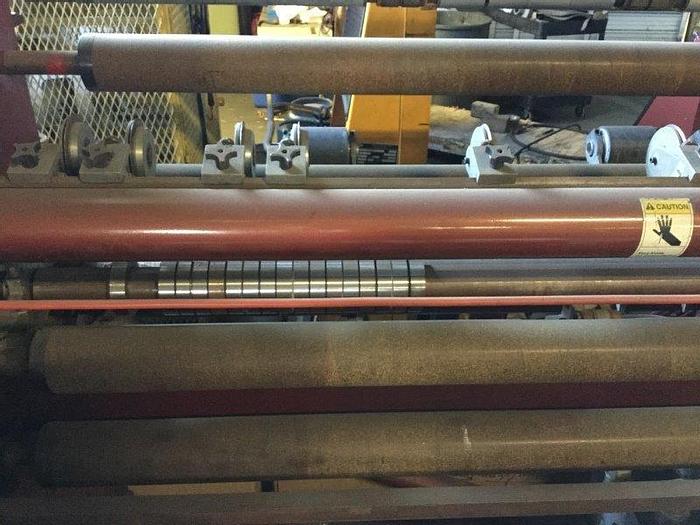 Used 62" DUSENBERY DUPLEX SLITTER REWINDER MDL. 10000