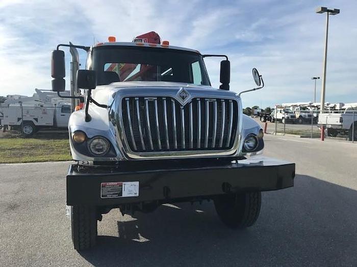 Used 2008 International 7300 4x4 Flatbed Knuckle Boom Truck - C44371