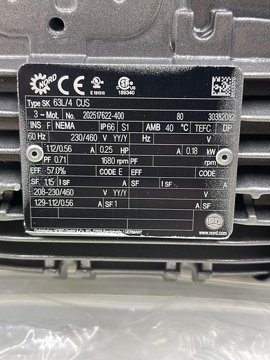 Nord SK63L/4CUS 0.25HP, 1SM1D31AFB-63L/4 CUS