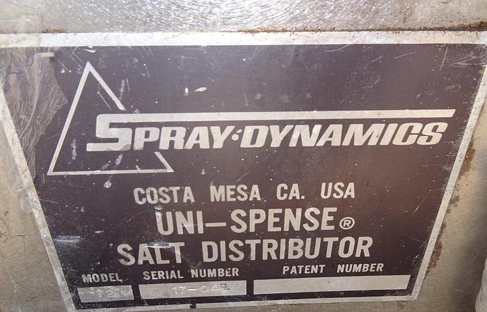 Used Seasoner, Salter, Spray Dynamics, Mdl 72, S/st, Screen, #S742482
