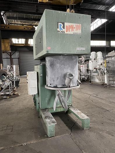 Used 100 GALLON ROSS DOUBLE PLANETARY MIXER – DPM 100 –  S/S – VAC – JKTD. (#9689)