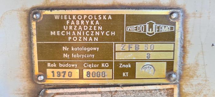 Używane Frezarka obwiedniowa do kół zębatych ZFB 50