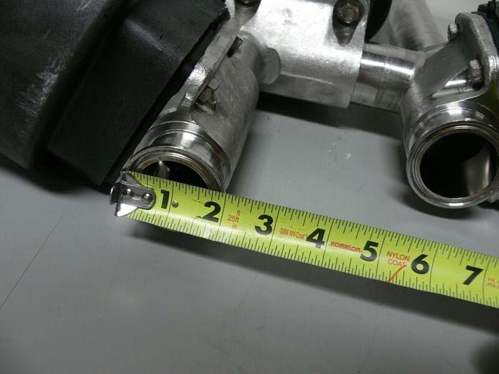 Used Lot of 3 ITT Pure-Flo 316L Diaphragm Valves w/ Advantage 90PSI Actuators