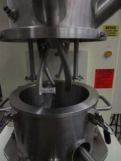 Used 2 GALLON ROSS DUAL PLANETARY DUAL DISPERSER MIXER – WITH DISCHARGE RAM (#9665)